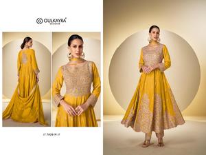 Traje Anarkali Rosa Bordado para Mujer, Salwar Kameez Largo hasta el Suelo, Ropa Étnica para Bodas y Fiestas - Product Image 3