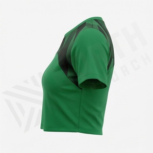 T-shirts courts personnalisés pour femmes avec logo, manches courtes, en coton, hauts décontractés et tendance pour l'hiver, vêtements de sport haut de gamme - Product Image 3