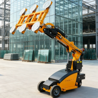 Robot d'installation de vitres sur roues, élévateur autopropulsé, adaptable aux conditions de terrain inégal