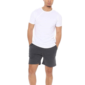 New Style Men's Solid Casual Shorts High Waist <b>Drawstring</b> Closure Quick Dry Breathable Cotton Customizable Outdoor Use - Product Image 4
