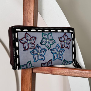 Embrague tallado a mano de nuevo diseño, cartera para mujer, elegante flor, multiusos, cartera mecanizada a mano, embrague Vintage - Product Image 2