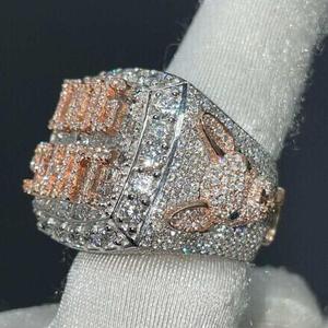 Premium 925 Silver Moissanite <b>Ring</b> Designer <b>Promise</b> Engagement Anniversary Jewelry <b>for</b> Women <b>Men</b> - Product Image 2