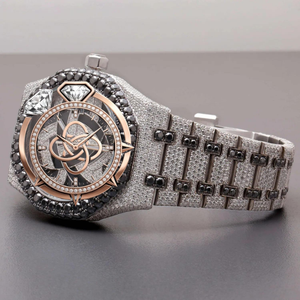 Reloj de Lujo para Hombre con Diamantes Moissanite Estilo Hip Hop, Completamente Cubierto de Piedras VVS - Product Image 3