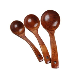 Trendy <b>Wooden</b> Serving Spoon Long Handle Minimalist Design Durable Natural Finish For Home And Hotel <b>Dining</b> Use - Product Image 4