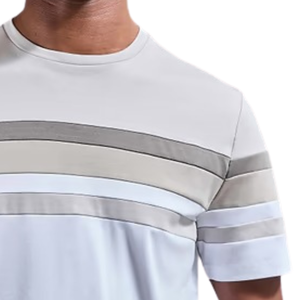 Premium <b>Colour</b> Block Mercerised T <b>Shirt</b> Casual Short Sleeve Cotton Top Modern Fashion Wear Custom Design Wholesale Clothing - Product Image 5