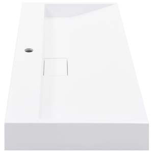 อ่างล้างหน้าหินอ่อนสีขาว ขนาด 39.4"x18.1"x4.3" ผลิตภัณฑ์อ่างล้างหน้าห้องน้ำ - Product Image 5