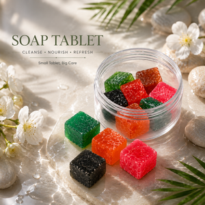 Jabones Herbales Mini en Cubos al por Mayor, Tabletas de Jabón Orgánico para Viajes, Uso en Hoteles y al Aire Libre, Set de Lavado de Manos Portátil y Ecológico - Product Image 2