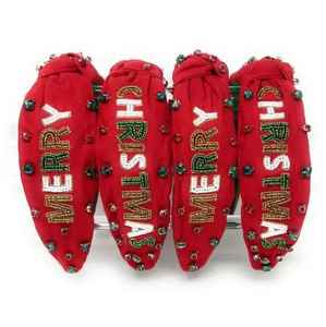 Diademas de Lentejuelas con Cuentas Unisex de Alta Calidad de 36 cm con Logotipo Personalizado para Fiestas - Product Image 3
