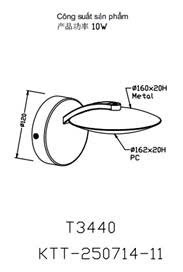 Minimalist LED Wall <b>Lamp</b> 3500K Warm White Round Shade Iron Body Wall-Mounted for Living Room - Product Image 5