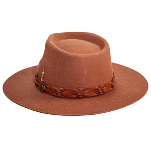 Custom <b>Western</b> Cowboy Striped Leather Fashion <b>Hats</b> Custom Logo Men's Outdoor Sports Travel Durable Casual Handmade Breathable - Product Image 4