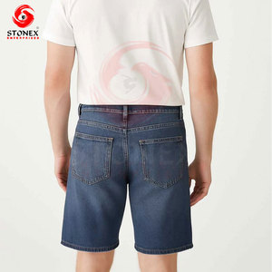 Shorts en jean déchiré pour homme, taille mi-haute, effet délavé, style streetwear, décontracté, été - Product Image 2