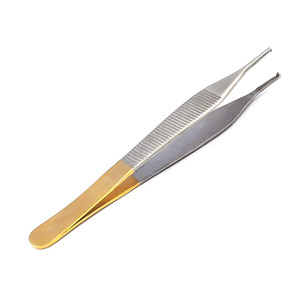 Pinzas Adson Marrones de Alta Calidad, Pinzas Quirúrgicas de Precisión para Tejidos, Fabricante Mayorista - Product Image 4