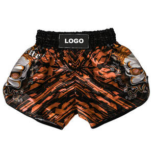 Shorts de Muay Thai sur mesure pour hommes 2026 en tissu satiné, shorts de combat MMA, boxe, taekwondo, kickboxing, logo personnalisé - Product Image 3