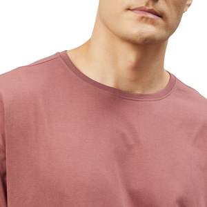 Camiseta Moderna para Hombre, de Color Sólido, Algodón Transpirable, Ecológica, Manga Corta, Cuello Redondo, Estilo Casual Urbano, Impresión de Logotipo Personalizado - Product Image 1