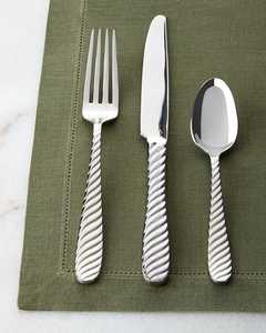 Ensemble de couverts en métal faits à la main, design solide et durable, cuillère, fourchette, couteau, 3 pièces, style vintage, vaisselle et couverts, utilisation à table - Product Image 5