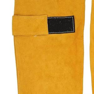 Manchons de protection pour soudeurs en cuir de vachette résistant de haute qualité, manchons de soudage en cuir croûte résistants à la chaleur - Product Image 5