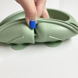 Food-Grade Silicone Suction Plate for Babies Toddler Feeding Tray Eco-friendly Baby-led weaning plate Microwave Dishwasher safe - Product Image 5