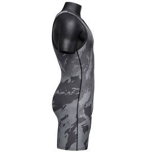 Unisex Camouflage Wrestling Singlet Short UPF 50 Quick Dry Breathable Relaxed <b>Compression</b> Sport Wear High Quality Front - Product Image 3