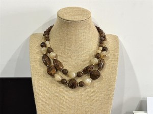 New Fashionable Exaggerated Double Color Bead Multi-Layer <b>Stacked</b> Gold Plated Women's Party Personalized Alien Resin Crafts - Product Image 3