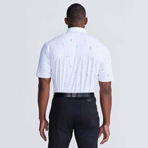 Chemise Popeline Imprimée à Manches Courtes pour Homme, Vente en Gros OEM, Blanche, Respirante, Style Smart Casual, Coupe Classique, Tissu 100% Coton Tissé - Product Image 2