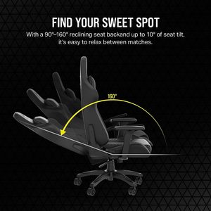 Chaise de jeu en cuir confortable avec hauteur réglable, design de chaise d'ordinateur pivotante pour adultes - Product Image 5