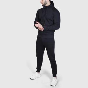 Conjunto Deportivo Casual de 2 Piezas Elite Flex con Logotipo Personalizado, Sudadera con Capucha y Cremallera Completa, Pantalones de Chándal para Hombre, Ropa Deportiva para la Calle - Product Image 2
