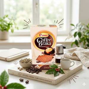 ขนมกาแฟกรอบ BRAKA รสกาแฟเวียดนาม ขายส่ง 150 กรัม ผลิตแบบ ODM จากโรงงานเวียดนาม - Product Image 1