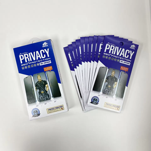 Boîte de protection d'écran en verre trempé en carton kraft réutilisable pour accessoires de téléphone portable (électronique grand public) - Product Image 1