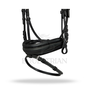 บังเหียนแบบ SNAFFLE สีดำ ขนาดมาตรฐาน สำหรับขี่ม้าแบบอังกฤษ เพื่อความสบายของม้า - Product Image 3