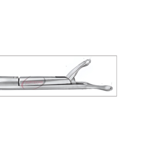 Forceps WULLSTEIN |   Courbe à droite |   Coupe ovale 0,8 1,3 mm |   Instrument chirurgical ORL |   Acier inoxydable |   Réutilisable |   Manuel |   CE - Product Image 3