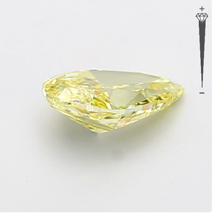 Diamante Cultivado en Laboratorio con Certificación IGI, Corte Pera Modificado de 1.03 CT, Color Amarillo Fantasía, Claridad VVS2, CVD LG 800611681 para Joyería ROYAL - Product Image 3