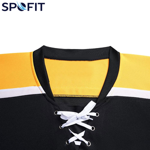 Maillot de hockey sur glace professionnel avec nom et numéro personnalisés, maillot de hockey sur glace respirant de haute qualité 100% polyester - Product Image 3