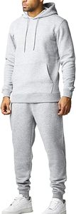 Ensemble de survêtement personnalisé en molleton français 300 GSM pour homme, sweat à capuche et pantalon, logo brodé, beige sable, tenue streetwear - Product Image 4