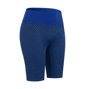 Shorts de yoga sans couture taille haute personnalisés pour femme, effet push-up, pour entraînement, fitness, gym, course et sport - Product Image 2