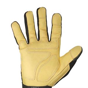 2025 Goatskin Leather Hybrid XT Guantes DE TRABAJO transpirables duraderos y diestros con ajuste de Palma Tamaño personalizado - Product Image 3