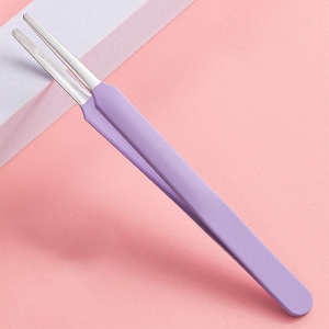 Pinzas Profesionales de Punta Redonda Seguras para Niños, Pinzas de Acero Inoxidable para Manualidades, Pinzas para Pestañas y Mascarillas - Product Image 3