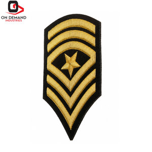 Écussons brodés personnalisés pour manches, en matériau durable, pour uniformes et vêtements, avec dentelle thermocollante, à vendre - Product Image 4