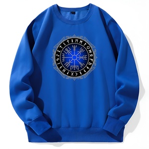 Sweat-shirt à col rond surdimensionné pour homme de haute qualité avec logo personnalisé, en molleton de coton, streetwear décontracté, OEM - Product Image 5