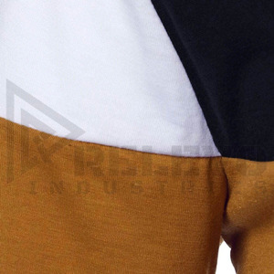 <b>Men</b>’s 240 GSM Cotton Spandex Two Tone Shirt <b>Stretch</b> Fabric Contrast Lining Casual Streetwear - Product Image 5