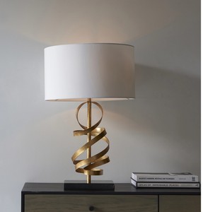 Lampe de table moderne en laiton couleur naturelle, amovible, éco-responsable, pour l'éclairage intérieur du salon, idéale pour Diwali - Product Image 4