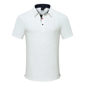 เสื้อโปโลผู้ชาย แขนสั้น ผ้าถัก สีพื้น ทรงลำลอง สีแดง รุ่นพรีเมียม - Product Image 4