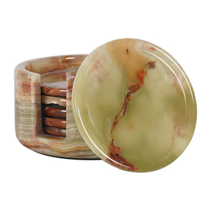 Posavasos de Ónix Natural, Losa Grande de Mármol, Acabado Moderno Antiguo, Duradero, Ecológico, para Uso en la Cocina - Product Image 1