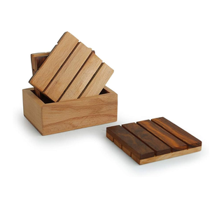 Custom Wood <b>Coaster</b> Custom Beverage Coffee Cup Mat Tea Cup <b>Coaster</b> Custom Logo Natural Wood <b>Drink</b> <b>Coaster</b> Tabletop Protection - Product Image 3