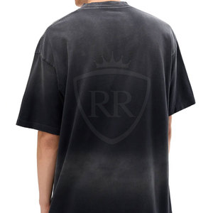 Camiseta Básica de Verano para Hombre, Estilo Urbano, Efecto Desgastado por el Sol, Corte Holgado, 100% Algodón, Moda Urbana, Tela Suave - Product Image 5