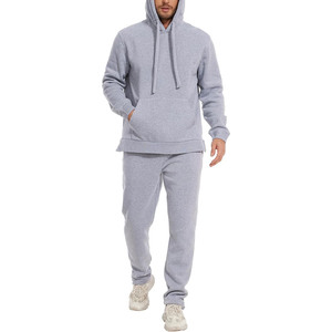 Conjunto Deportivo Casual para Hombre al por Mayor: Sudadera con Capucha y Pantalones Jogger de Color Liso con Diseño Personalizado y Lavado Ácido - Product Image 4