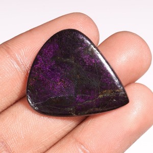 Increíble piedra preciosa de purpurita para hacer joyas, cabujón de purpurita púrpura, forma de corte de pera, piedra preciosa seductora para hacer collares - Product Image 3