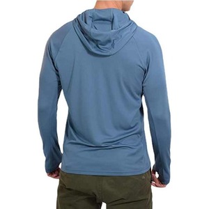 Sudadera con Capucha Unisex UPF50+ de Spandex/Poliéster, Color Personalizado, Protección Solar UV para Exteriores, Impermeable, Antibacteriana, Manga Larga, para Pesca - Product Image 4