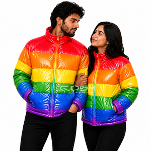 Veste matelassée unisexe Cosh International Premium pour l'hiver, arc-en-ciel, chaude et décontractée, pour hommes et femmes - Product Image 1