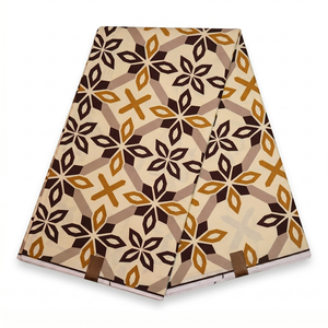 Tissu Ankara Premium Double Face en Coton Imprimé Wax Africain Léger et Occultant, 100% Coton, Matière Imperméable pour Robe - Product Image 1