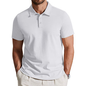 Camiseta Polo de Golf Lisa de Alta Calidad para Hombre, Personalizable con Logotipo, Ajuste Cómodo y Relajado, Camisetas Polo para Hombre - Product Image 1